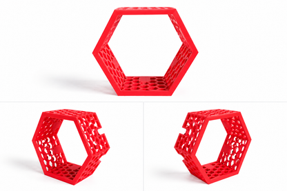 Modular Hexagon Toniebox Character Display Shelf
