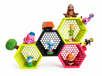 Modular Hexagon Toniebox Character Display Shelf
