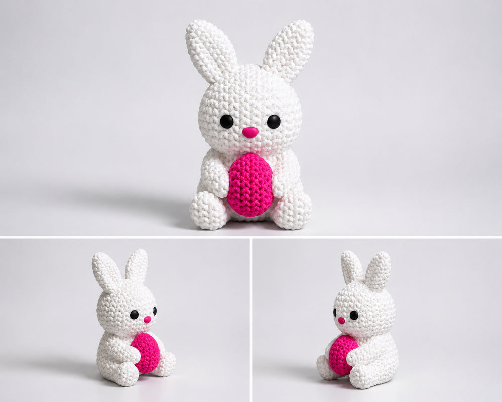 3D Printed Bunny With Egg