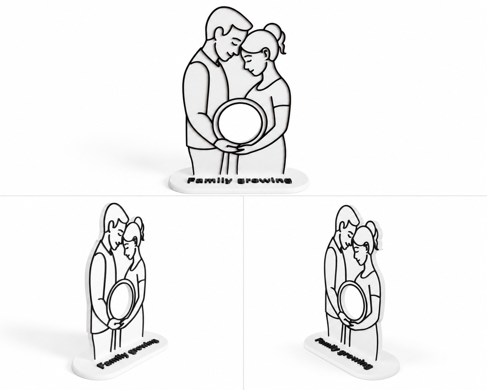 3D Printed Personalised Ultrasound Photo Stand