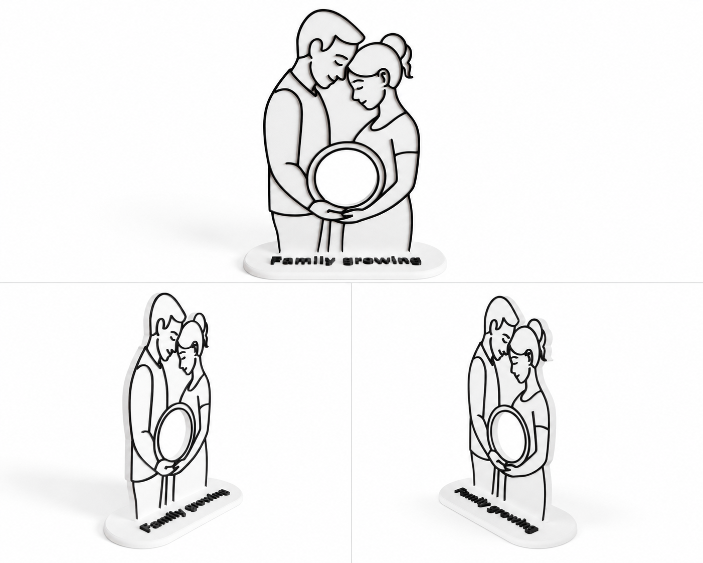 3D Printed Personalised Ultrasound Photo Stand